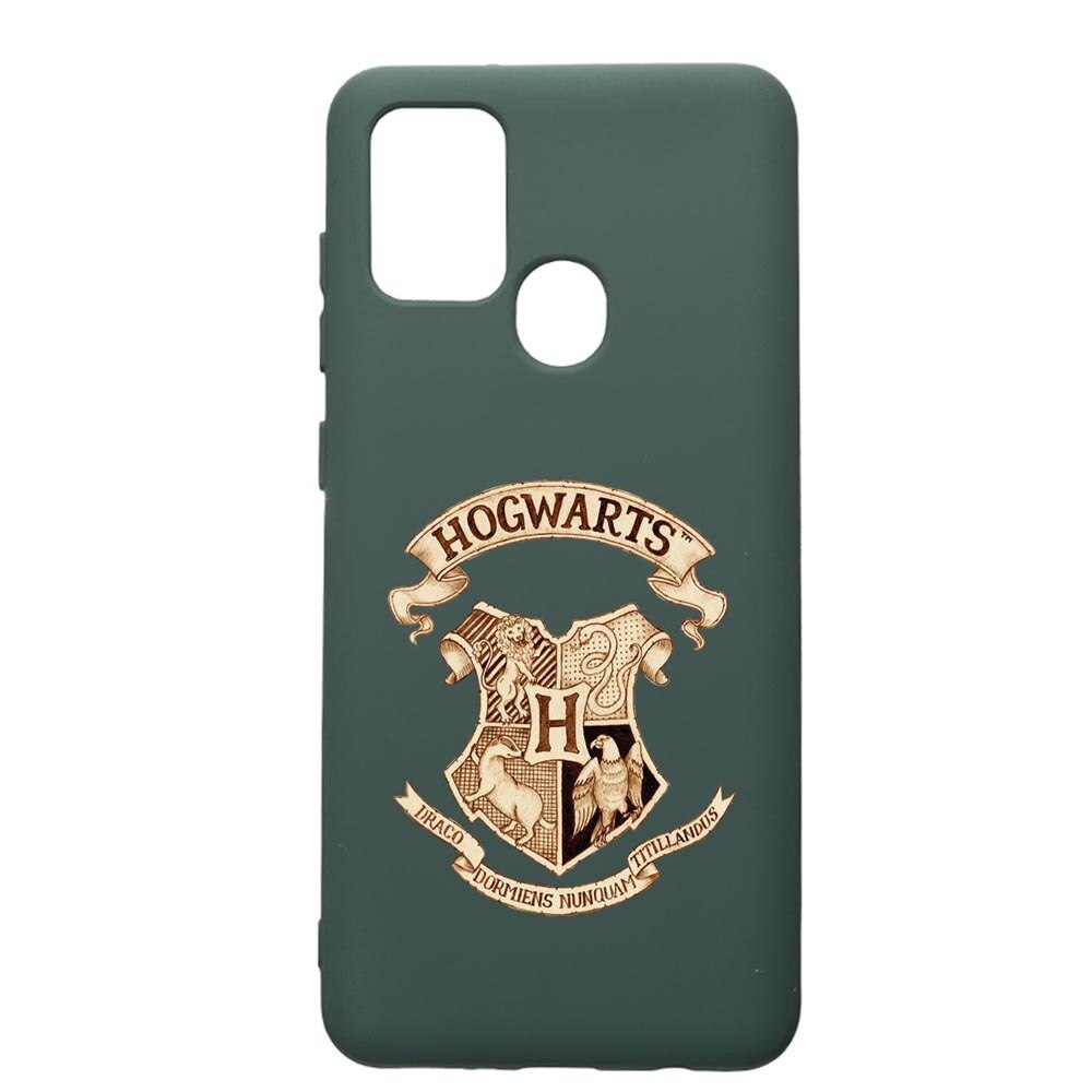 Husa Premium Silicon Compatibila Cu Huawei P Smart 2020, Hogwarts Harry Potter, cu interiorul din material textil, protectie camera, Forest Green, PFG852