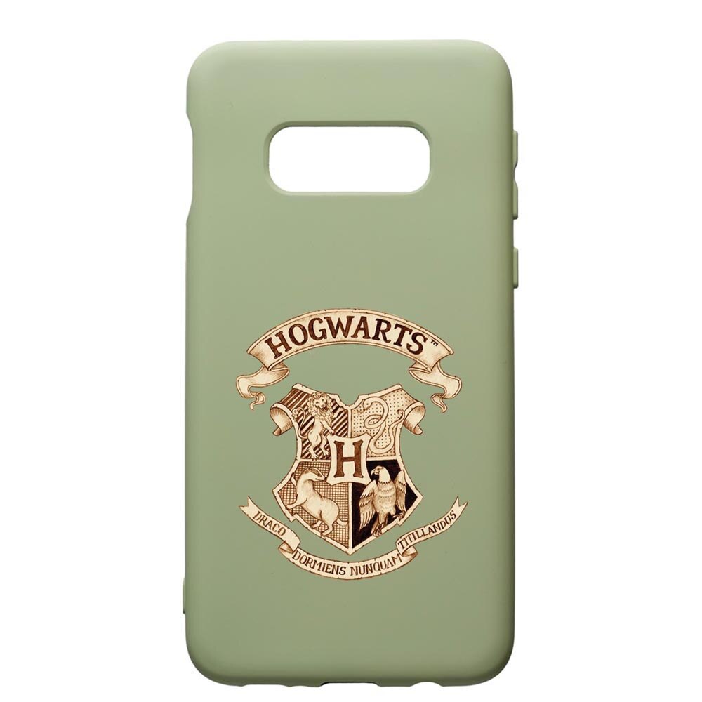 Husa Premium Silicon Compatibila Cu Samsung Galaxy S10, Hogwarts Harry Potter, cu interiorul din material textil, protectie camera, Beryl, PGR852