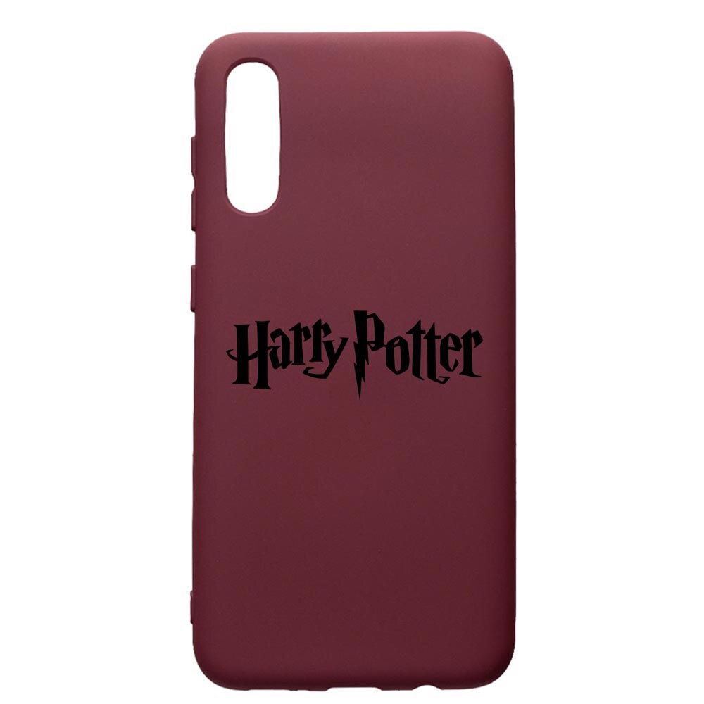Husa Premium Silicon compatibila cu Samsung Galaxy A30S, Harry Potter, cu interiorul din material textil, protectie camera, Burgundy, PBR853