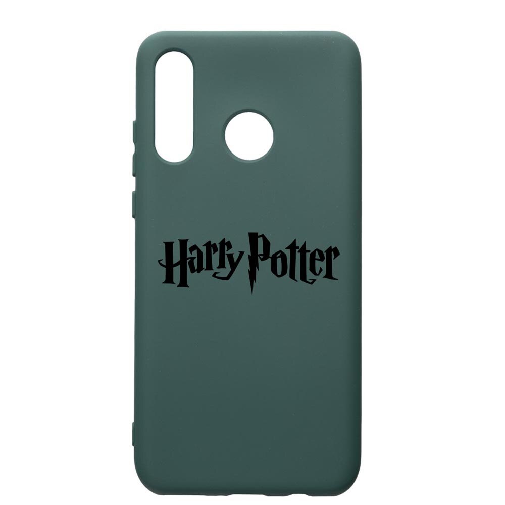 Husa Premium Silicon Compatibila Cu Huawei P30 Lite, Harry Potter, cu interiorul din material textil, protectie camera, Forest Green, PFG853