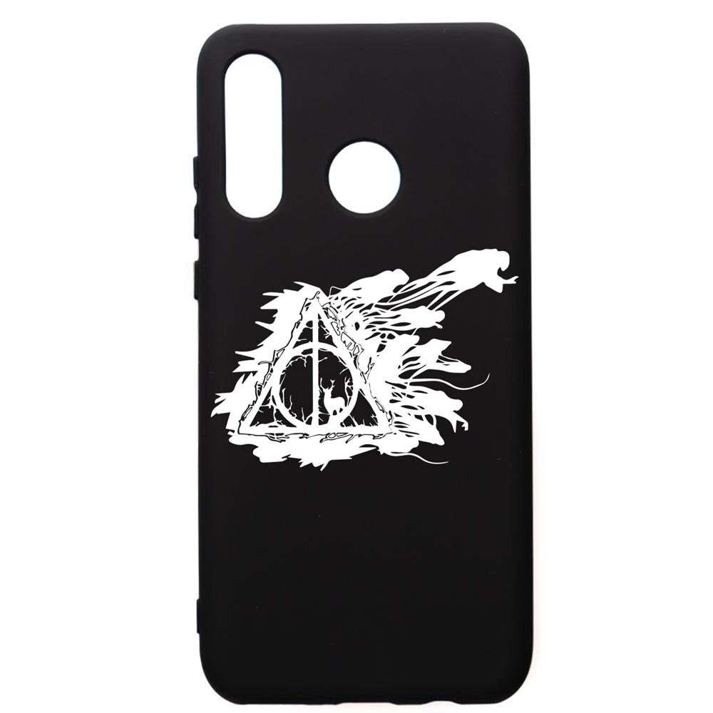 Husa Premium Silicon Compatibila Cu Huawei P30 Lite, Harry Potter Deathly Hallows, silicon, cu interiorul din material textil, protectie camera, PB854