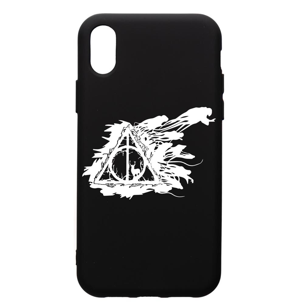 Husa Premium Silicon Compatibila Cu Apple iPhone XS Max, Harry Potter Deathly Hallows, silicon, cu interiorul din material textil, protectie camera, PB854