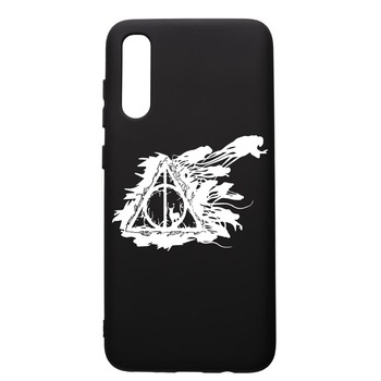 Husa Premium Silicon Compatibila Cu Samsung Galaxy A30S, Harry Potter Deathly Hallows, silicon, cu interiorul din material textil, protectie camera, PB854 Husa Premium Silicon Compatibila Cu Samsung Galaxy A30S, Harry Potter Deathly Hallows, silicon, cu interiorul din material textil, protectie camera, PB854
