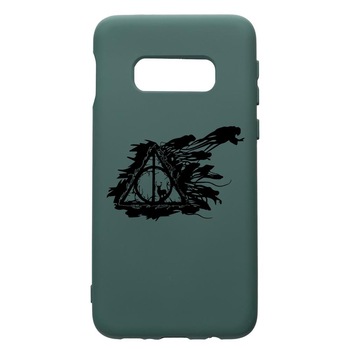 Husa Premium Silicon Compatibila Cu Samsung Galaxy S8, Harry Potter Deathly Hallows, cu interiorul din material textil, protectie camera, Forest Green, PFG854 Husa Premium Silicon Compatibila Cu Samsung Galaxy S8, Harry Potter Deathly Hallows, cu interiorul din material textil, protectie camera, Forest Green, PFG854