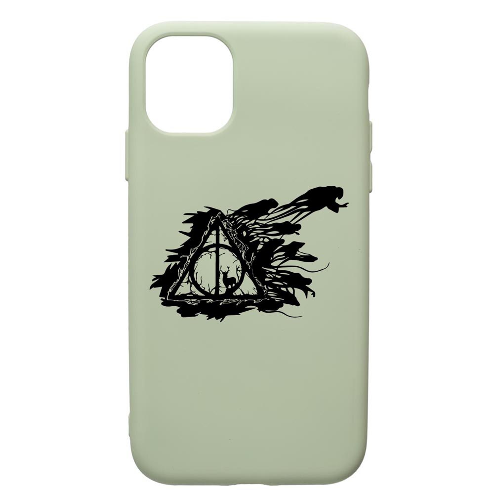 Husa Premium Silicon Compatibila Cu Apple iPhone 12 Pro Max, Harry Potter Deathly Hallows, cu interiorul din material textil, protectie camera, Beryl, PGR854