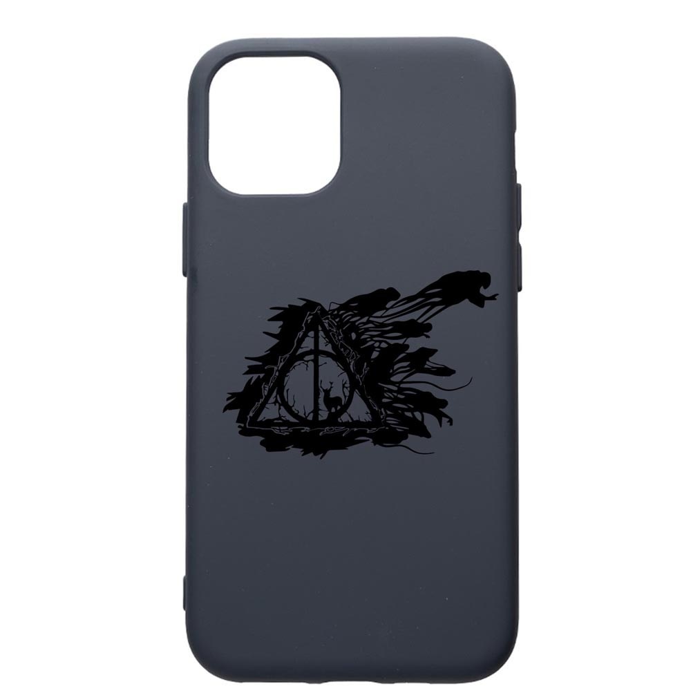 Husa Premium Silicon Compatibila Cu Apple IPhone 12 Pro Max, Harry Potter Deathly Hallows, cu interiorul din material textil, protectie camera, Alaskan Blue, PAB854