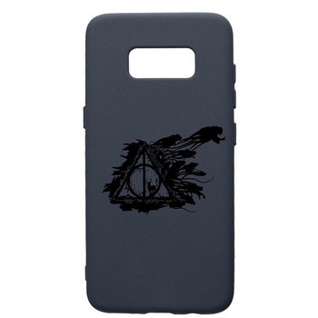 Husa Premium Silicon Compatibila Cu Samsung Galaxy S8, Harry Potter Deathly Hallows, cu interiorul din material textil, protectie camera, Alaskan Blue, PAB854 Husa Premium Silicon Compatibila Cu Samsung Galaxy S8, Harry Potter Deathly Hallows, cu interiorul din material textil, protectie camera, Alaskan Blue, PAB854