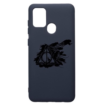 Husa Premium Silicon Compatibila Cu Samsung Galaxy A21S, Harry Potter Deathly Hallows, cu interiorul din material textil, protectie camera, Alaskan Blue, PAB854 Husa Premium Silicon Compatibila Cu Samsung Galaxy A21S, Harry Potter Deathly Hallows, cu interiorul din material textil, protectie camera, Alaskan Blue, PAB854