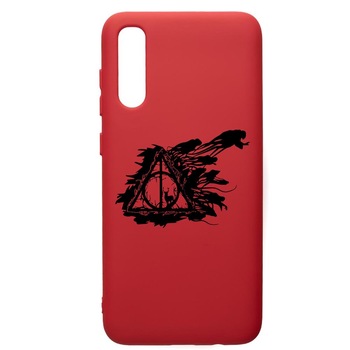 Husa Premium Silicon Compatibila Cu Samsung Galaxy A30S, Harry Potter Deathly Hallows, silicon, cu interiorul din material textil, protectie camera, Red, PR854 Husa Premium Silicon Compatibila Cu Samsung Galaxy A30S, Harry Potter Deathly Hallows, silicon, cu interiorul din material textil, protectie camera, Red, PR854