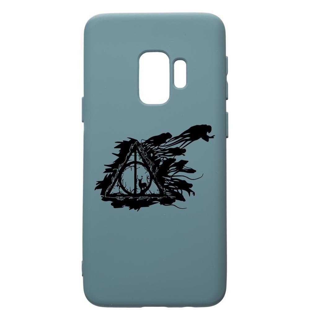 Husa Premium Silicon Compatibila Cu Samsung Galaxy S9, Harry Potter Deathly Hallows, silicon, cu interiorul din material textil, protectie camera, Cornflower, PCF854