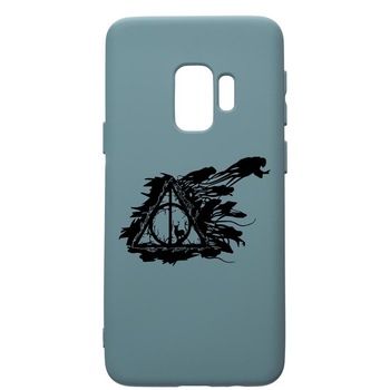 Husa Premium Silicon Compatibila Cu Samsung Galaxy S9, Harry Potter Deathly Hallows, silicon, cu interiorul din material textil, protectie camera, Cornflower, PCF854 Husa Premium Silicon Compatibila Cu Samsung Galaxy S9, Harry Potter Deathly Hallows, silicon, cu interiorul din material textil, protectie camera, Cornflower, PCF854
