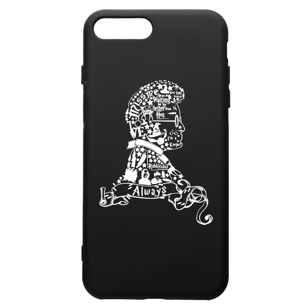 Husa Premium Silicon Compatibila Cu Apple iPhone 8 Plus / iPhone 7 Plus, Harry Potter Face, silicon, cu interiorul din material textil, protectie camera, PB855