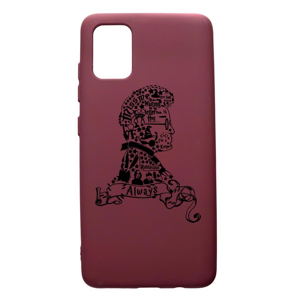 Husa Premium Silicon compatibila cu Apple iPhone 12 Pro Max, Harry Potter Face, cu interiorul din material textil, protectie camera, Burgundy, PBR855