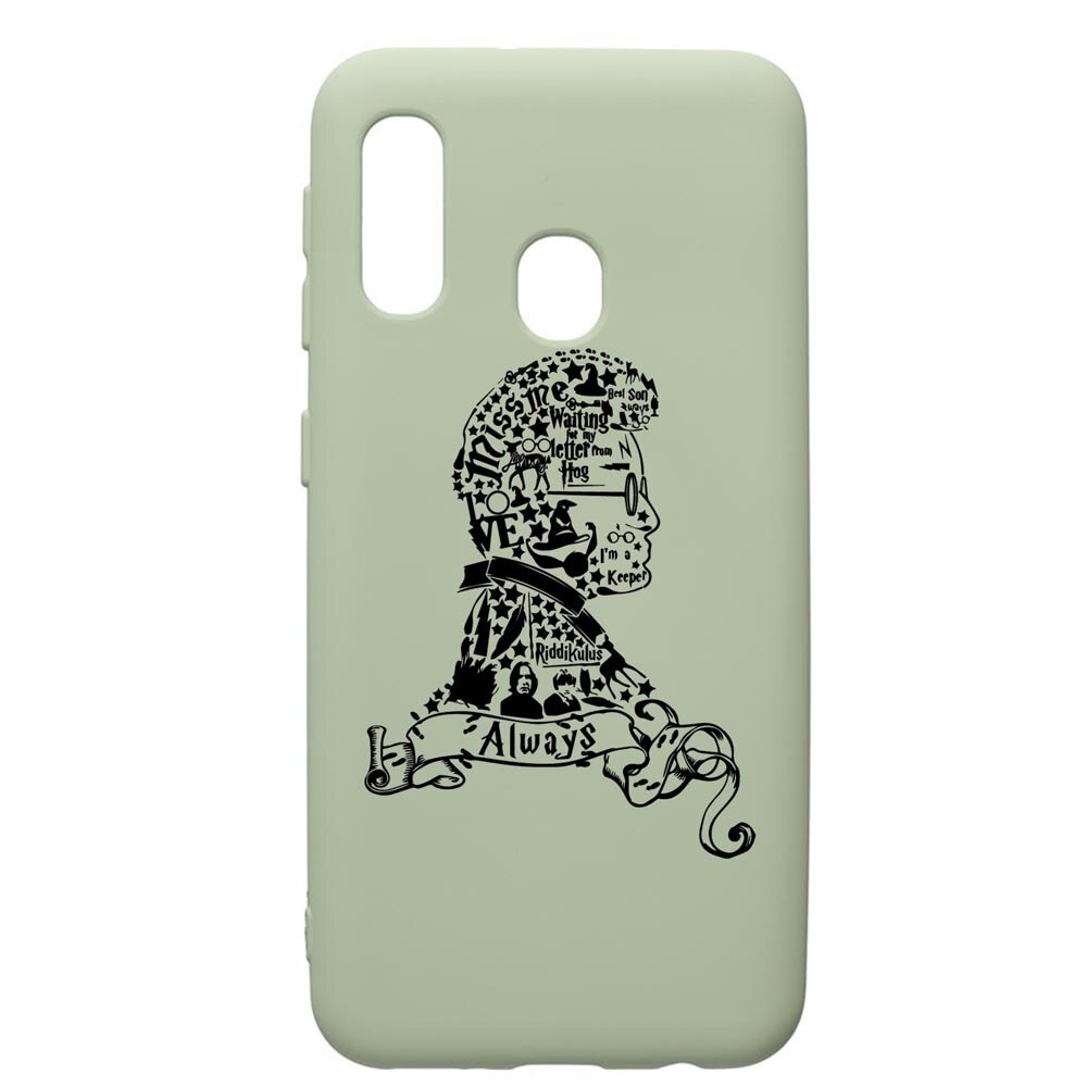 Husa Premium Silicon Compatibila Cu Samsung Galaxy A20e, Harry Potter Face, cu interiorul din material textil, protectie camera, Beryl, PGR855