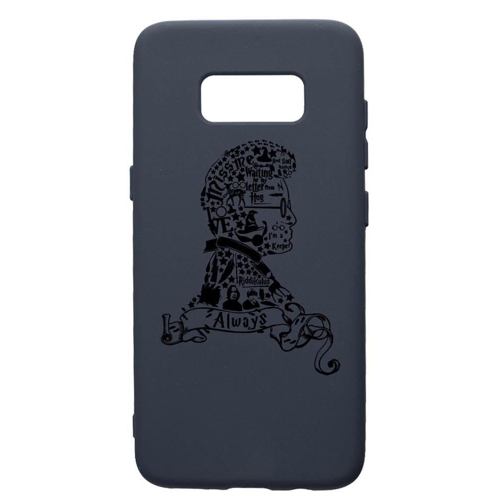 Husa Premium Silicon Compatibila Cu Samsung Galaxy S8, Harry Potter Face, cu interiorul din material textil, protectie camera, Alaskan Blue, PAB855