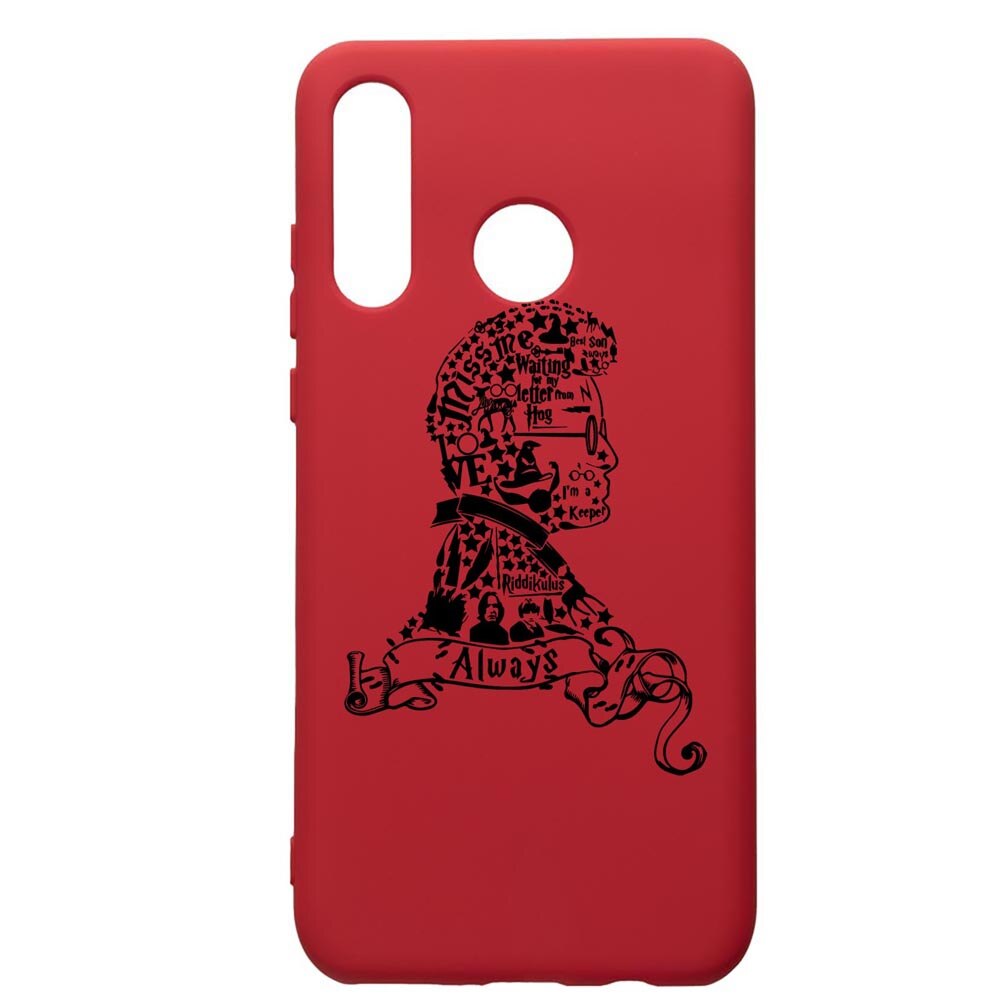Husa Premium Silicon Compatibila Cu Huawei P30 Lite, Harry Potter Face, silicon, cu interiorul din material textil, protectie camera, Red, PR855