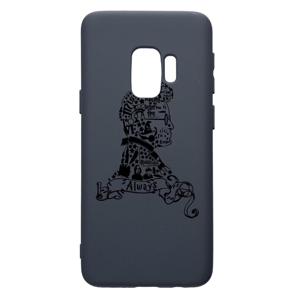 Husa Premium Silicon Compatibila Cu Samsung Galaxy S9, Harry Potter Face, cu interiorul din material textil, protectie camera, Alaskan Blue, PAB855