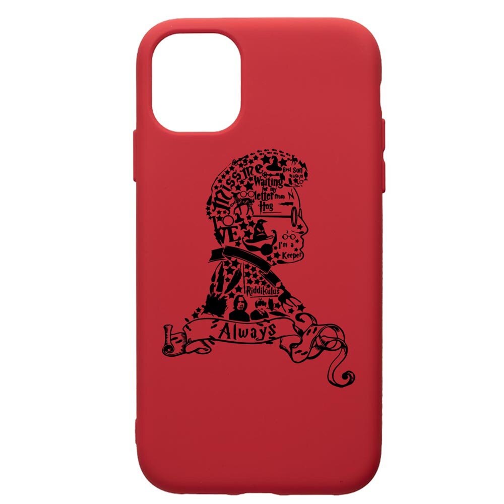 Husa Premium Silicon Compatibila Cu Apple iPhone 11 Pro, Harry Potter Face, silicon, cu interiorul din material textil, protectie camera, Red, PR855