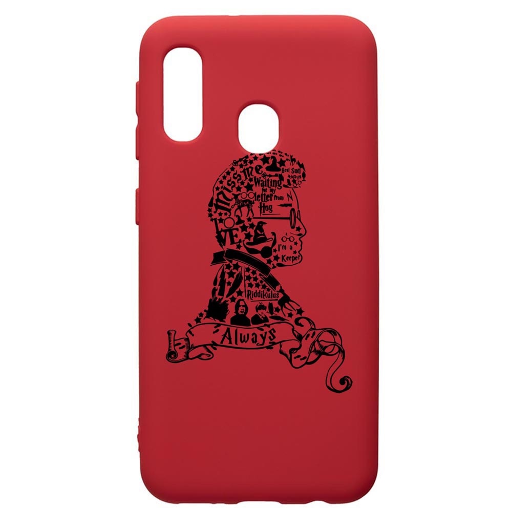 Husa Premium Silicon Compatibila Cu Samsung Galaxy A20E, Harry Potter Face, silicon, cu interiorul din material textil, protectie camera, Red, PR855