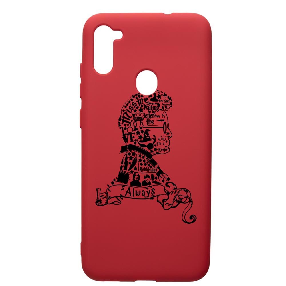 Husa Premium Silicon Compatibila Cu Samsung Galaxy A11, Harry Potter Face, silicon, cu interiorul din material textil, protectie camera, Red, PR855