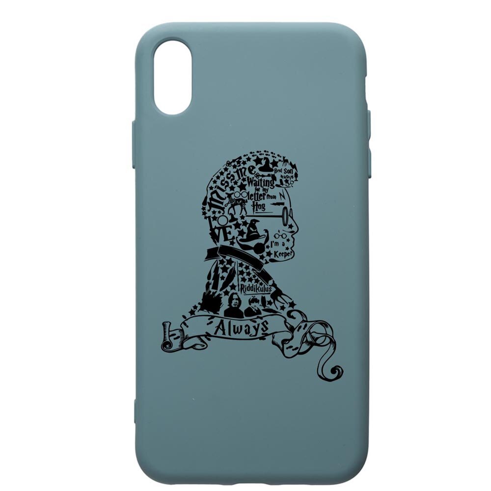 Husa Premium Silicon Compatibila Cu Apple iPhone XS Max, Harry Potter Face, silicon, cu interiorul din material textil, protectie camera, Cornflower, PCF855