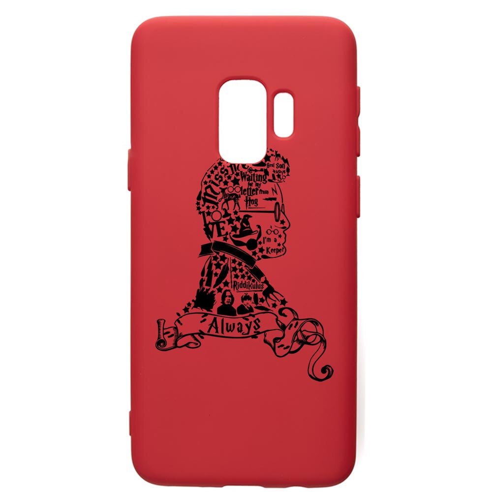 Husa Premium Silicon Compatibila Cu Samsung Galaxy S9, Harry Potter Face, silicon, cu interiorul din material textil, protectie camera, Red, PR855