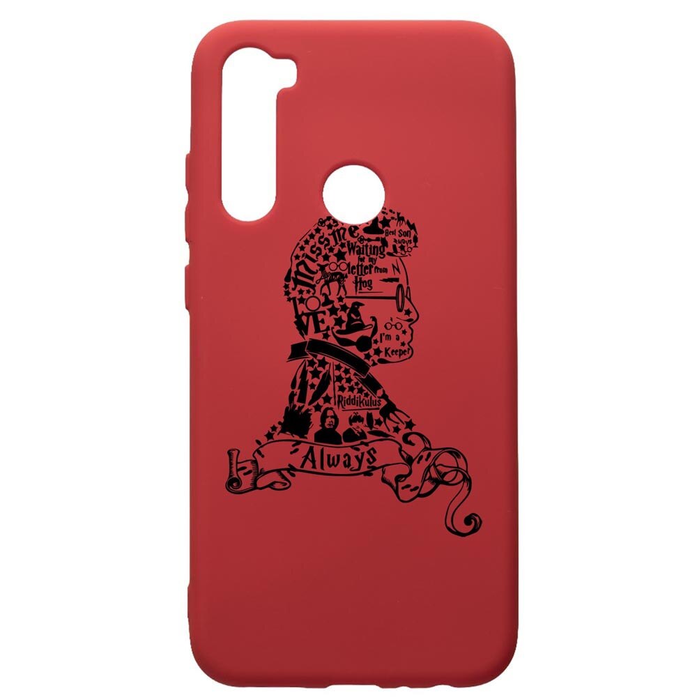 Husa Premium Silicon Compatibila Cu Xiaomi Redmi Note 8, Harry Potter Face, silicon, cu interiorul din material textil, protectie camera, Red, PR855