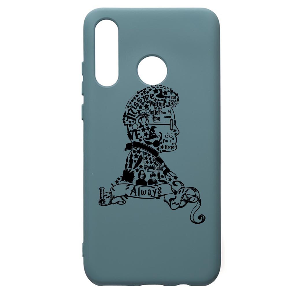 Husa Premium Silicon Compatibila Cu Huawei P30 Lite, Harry Potter Face, silicon, cu interiorul din material textil, protectie camera, Cornflower, PCF855