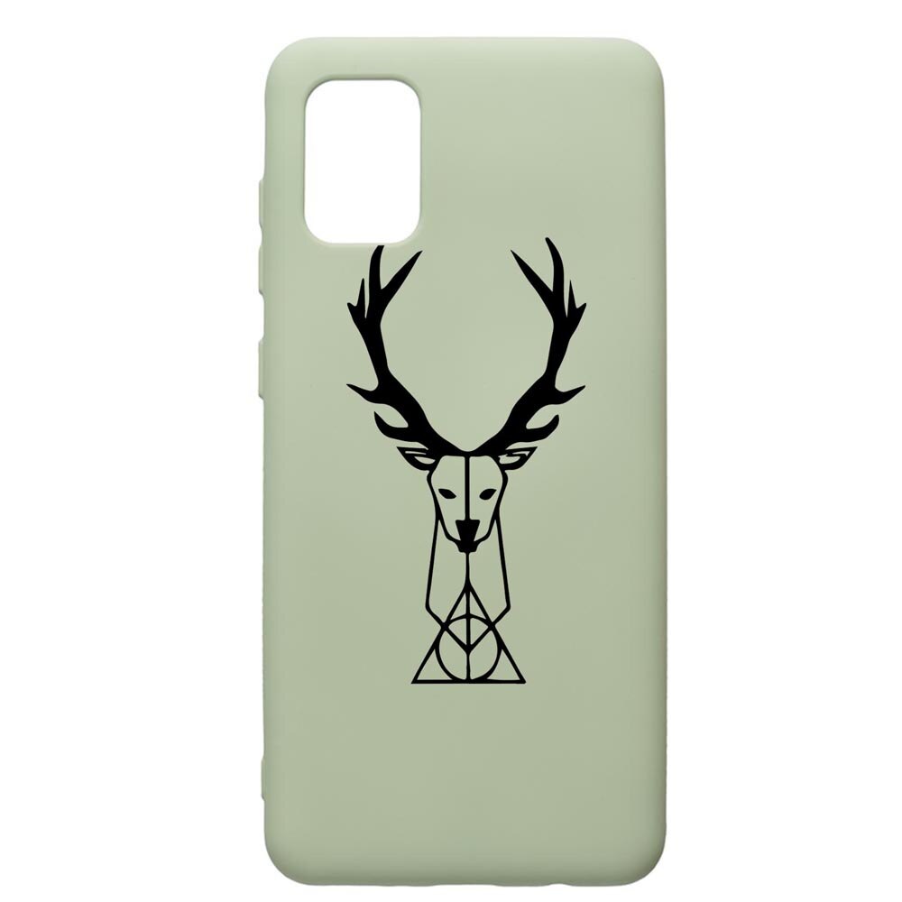 Husa Premium Silicon Compatibila Cu Samsung Galaxy A31, Harry Potter Patronus Deer, cu interiorul din material textil, protectie camera, Beryl, PGR856