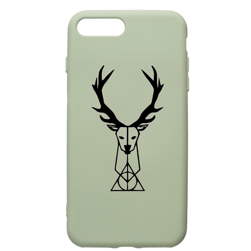 Husa Premium Silicon Compatibila Cu Apple iPhone 8 Plus / iPhone 7 Plus, Harry Potter Patronus Deer, cu interiorul din material textil, protectie camera, Beryl, PGR856