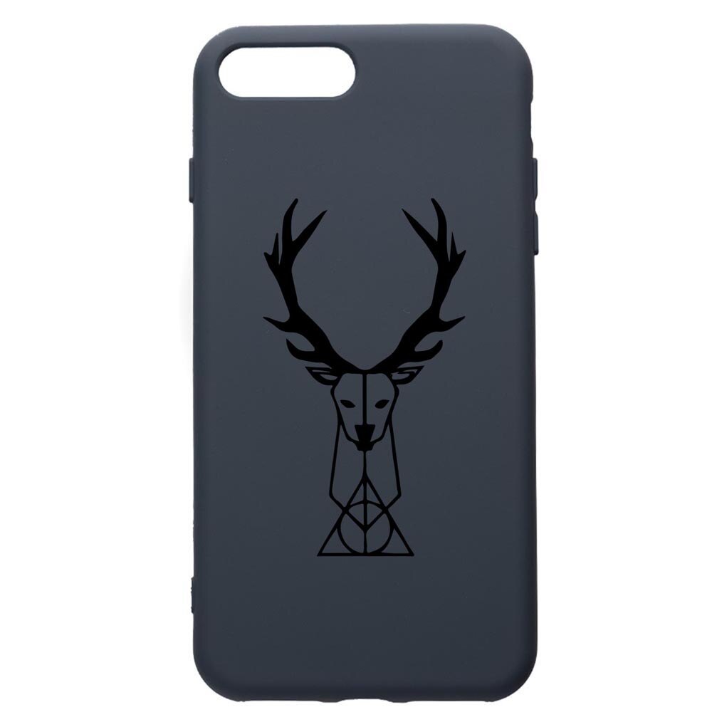 Husa Premium Silicon Compatibila Cu Apple iPhone 8 Plus / iPhone 7 Plus, Harry Potter Patronus Deer, cu interiorul din material textil, protectie camera, Alaskan Blue, PAB856