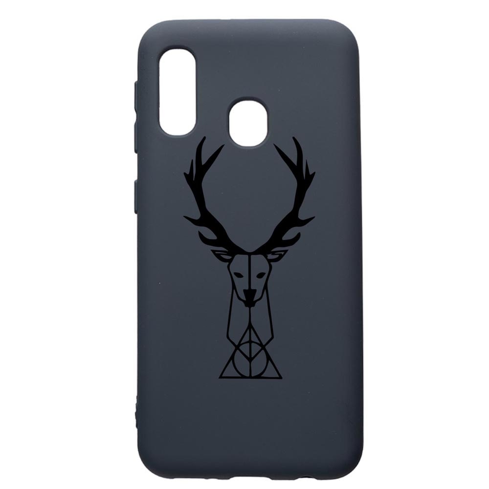 Husa Premium Silicon Compatibila Cu Samsung Galaxy A20E, Harry Potter Patronus Deer, cu interiorul din material textil, protectie camera, Alaskan Blue, PAB856