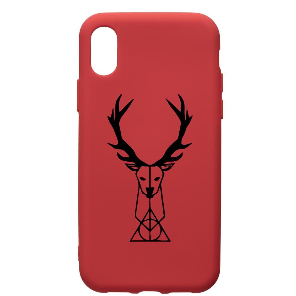 Husa Premium Silicon Compatibila Cu Samsung Galaxy A10, Harry Potter Patronus Deer, silicon, cu interiorul din material textil, protectie camera, Red, PR856