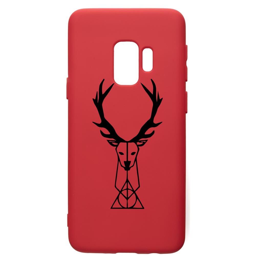 Husa Premium Silicon Compatibila Cu Samsung Galaxy S9, Harry Potter Patronus Deer, silicon, cu interiorul din material textil, protectie camera, Red, PR856