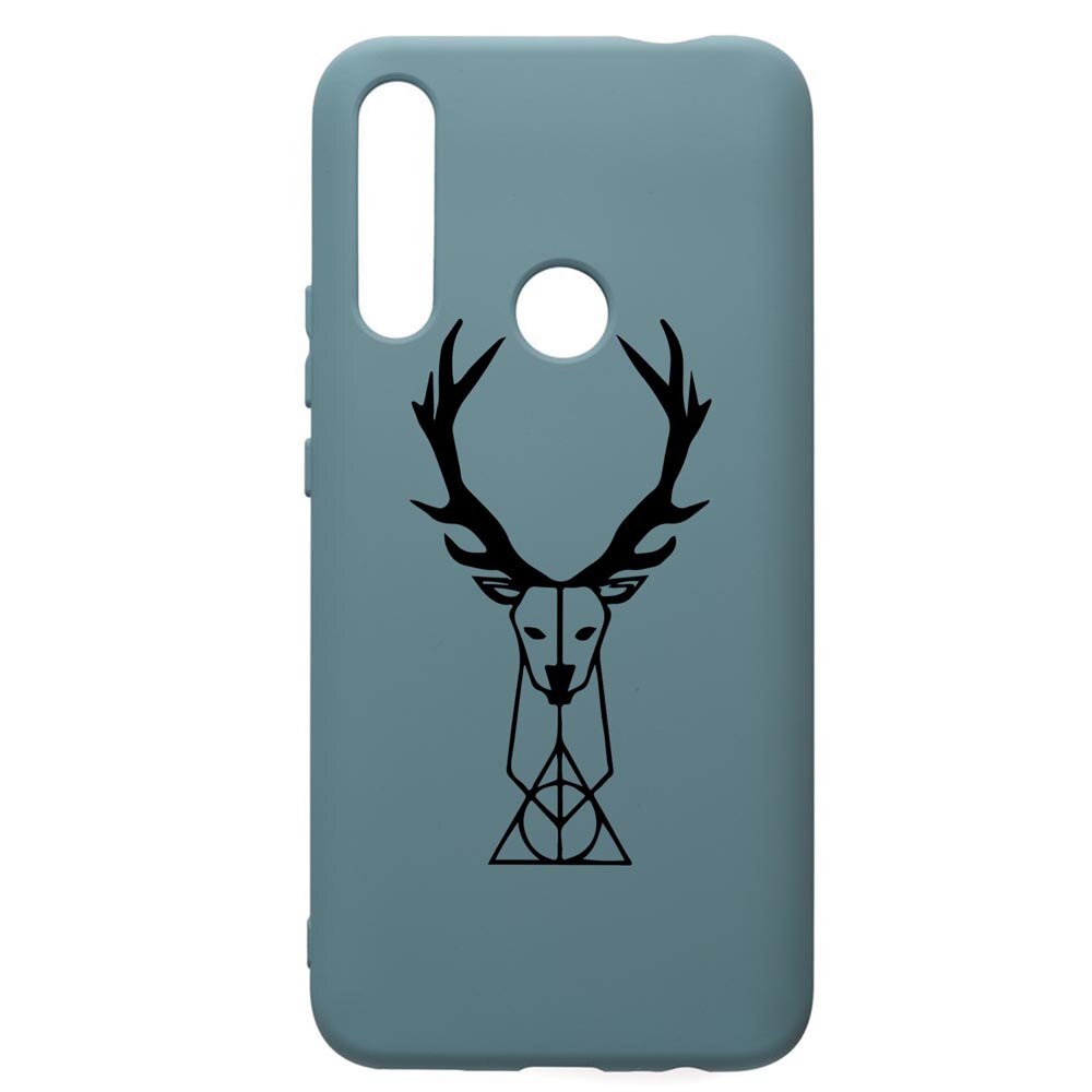 Husa Premium Silicon Compatibila Cu Huawei Y7 2019, Harry Potter Patronus Deer, silicon, cu interiorul din material textil, protectie camera, Cornflower, PCF856