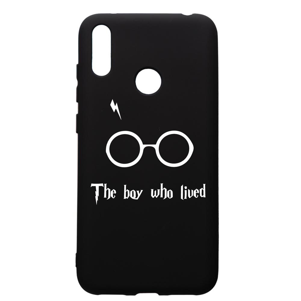 Husa Premium Silicon Compatibila Cu Huawei Y7 2019, The Boy Who Lived, silicon, cu interiorul din material textil, protectie camera, PB858