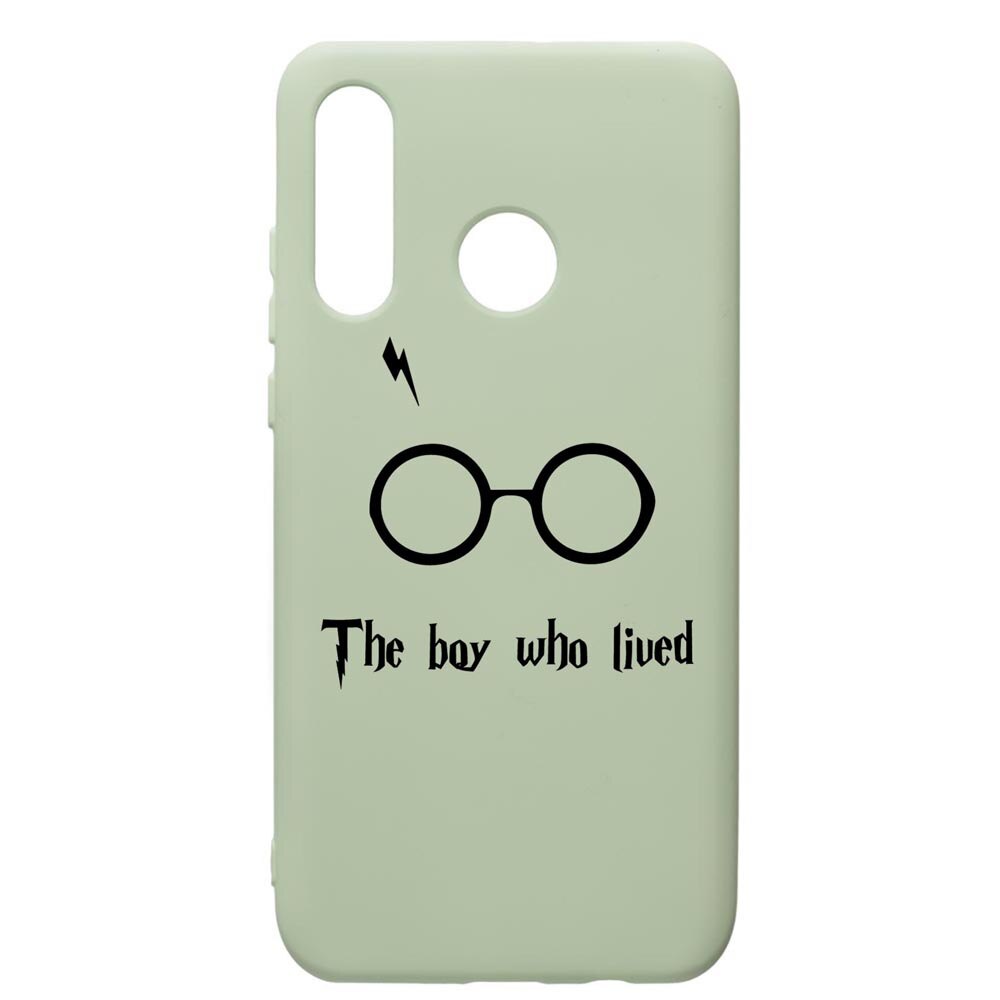 Husa Premium Silicon Compatibila Cu Huawei P30 Lite, The Boy Who Lived, cu interiorul din material textil, protectie camera, Beryl, PGR858