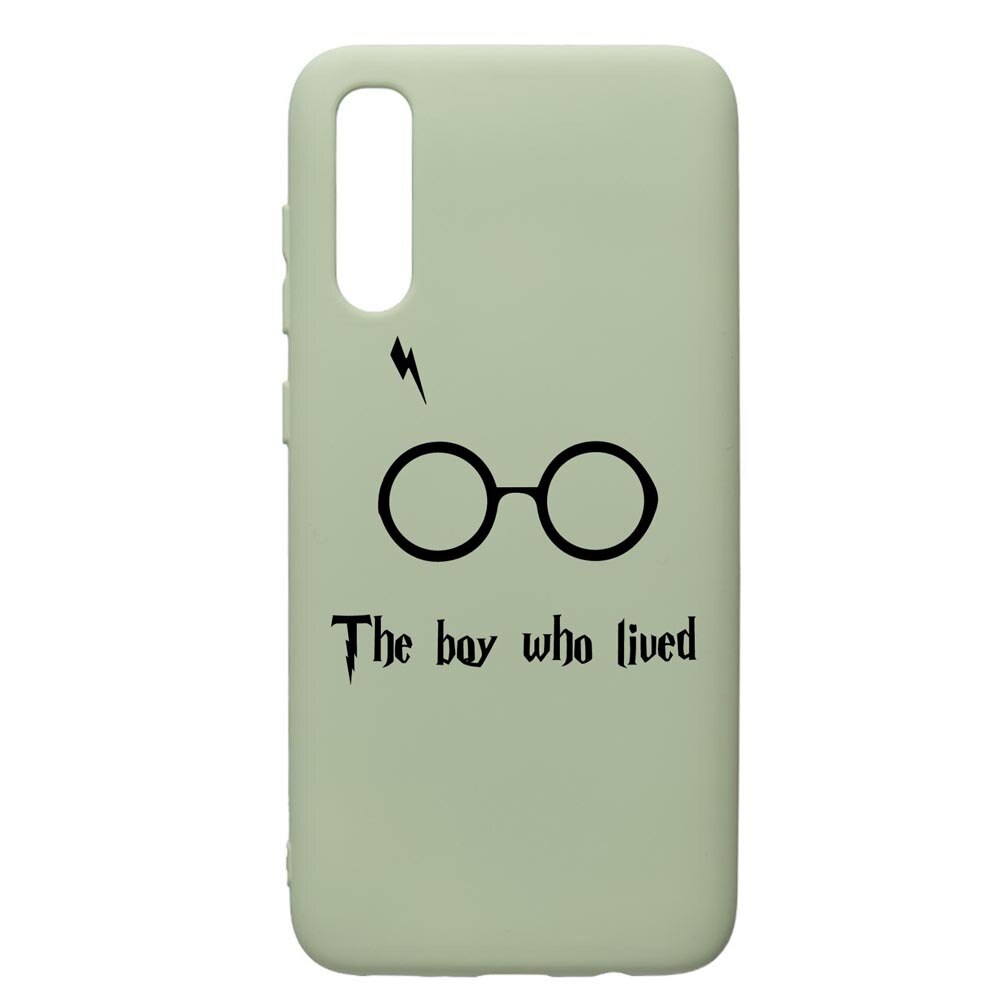 Husa Premium Silicon Compatibila Cu Samsung Galaxy A70, The Boy Who Lived, cu interiorul din material textil, protectie camera, Beryl, PGR858