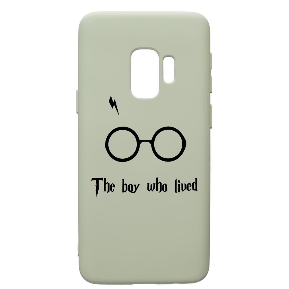 Husa Premium Silicon Compatibila Cu Samsung Galaxy S9, The Boy Who Lived, cu interiorul din material textil, protectie camera, Beryl, PGR858