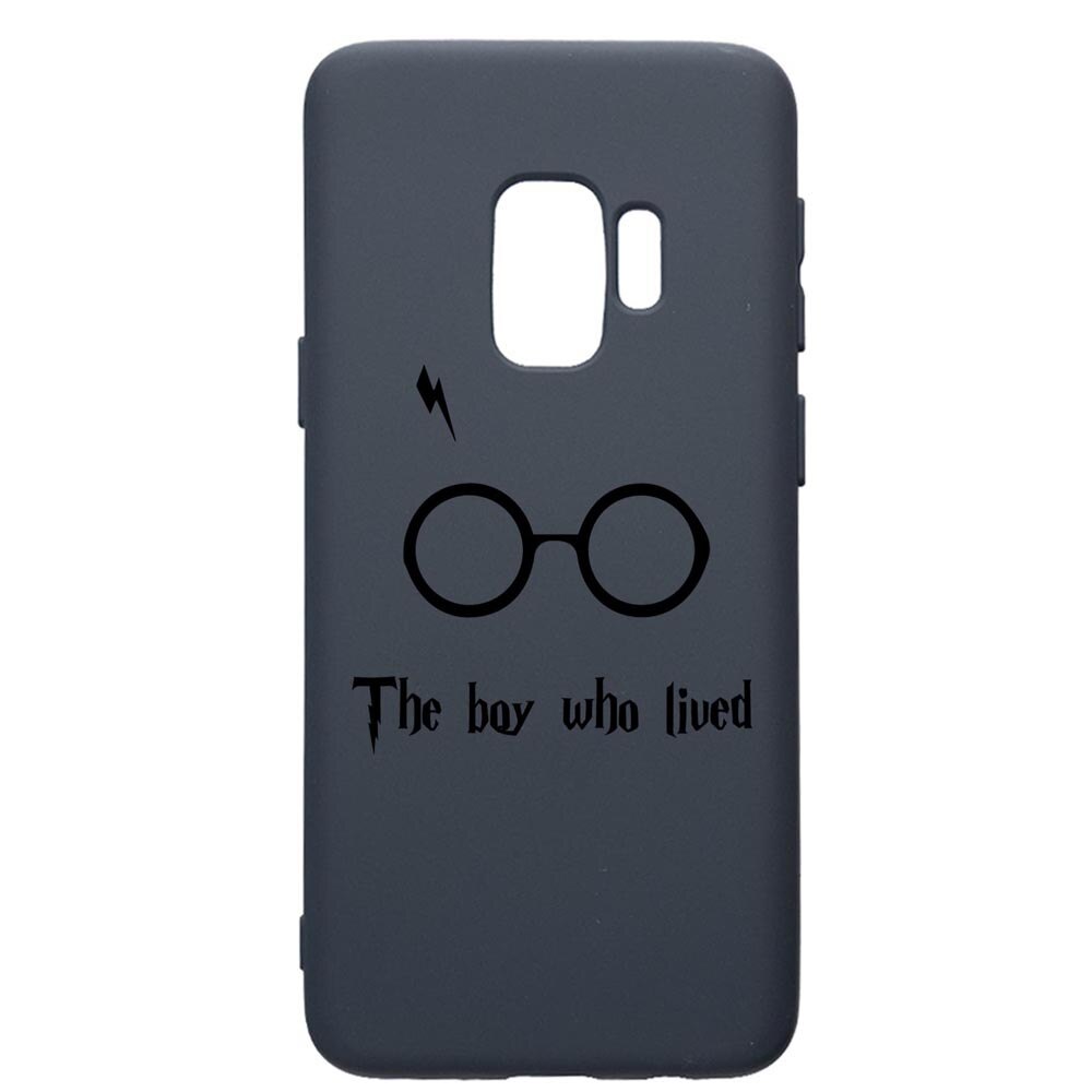 Husa Premium Silicon Compatibila Cu Samsung Galaxy S9, The Boy Who Lived, cu interiorul din material textil, protectie camera, Alaskan Blue, PAB858
