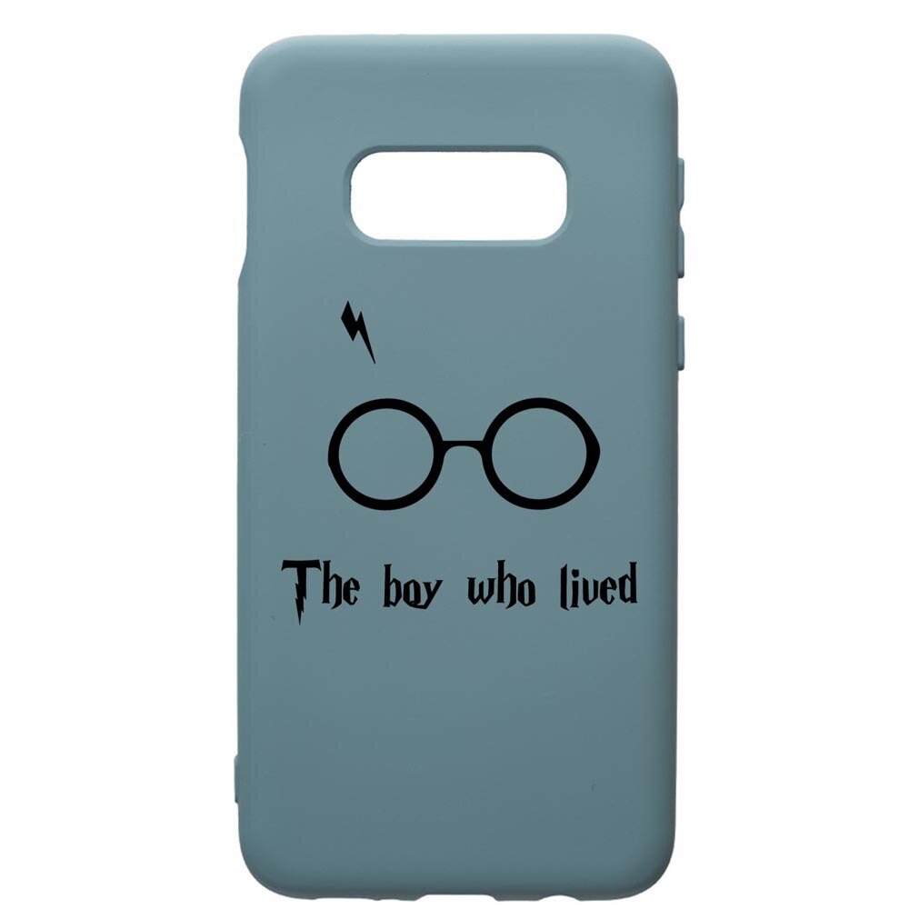 Husa Premium Silicon Compatibila Cu Samsung Galaxy S10, The Boy Who Lived, silicon, cu interiorul din material textil, protectie camera, Cornflower, PCF858