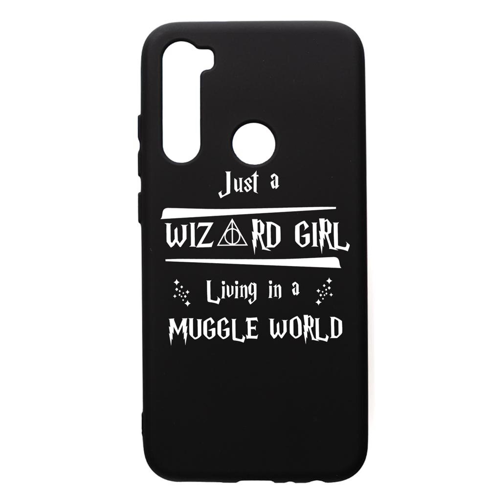 Husa Premium Silicon Compatibila Cu Xiaomi Redmi Note 8, Wizard Girl, silicon, cu interiorul din material textil, protectie camera, PB861