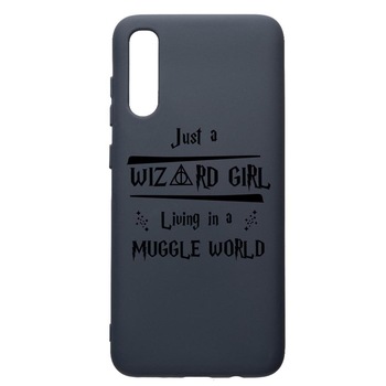 Husa Premium Silicon Compatibila Cu Samsung Galaxy A50, Wizard Girl, cu interiorul din material textil, protectie camera, Alaskan Blue, PAB861 Husa Premium Silicon Compatibila Cu Samsung Galaxy A50, Wizard Girl, cu interiorul din material textil, protectie camera, Alaskan Blue, PAB861