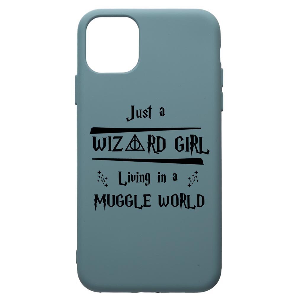 Husa Premium Silicon Compatibila Cu Apple iPhone 11 Pro Max, Wizard Girl, silicon, cu interiorul din material textil, protectie camera, Cornflower, PCF861