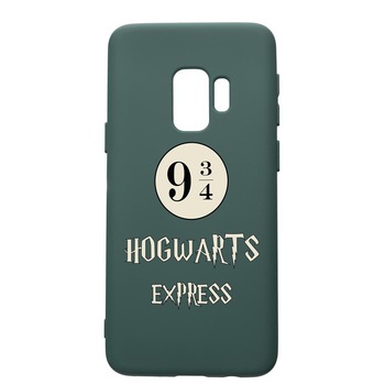 Husa Premium Silicon Compatibila Cu Samsung Galaxy S9, Hogwarts Express, cu interiorul din material textil, protectie camera, Forest Green, PFG862 Husa Premium Silicon Compatibila Cu Samsung Galaxy S9, Hogwarts Express, cu interiorul din material textil, protectie camera, Forest Green, PFG862