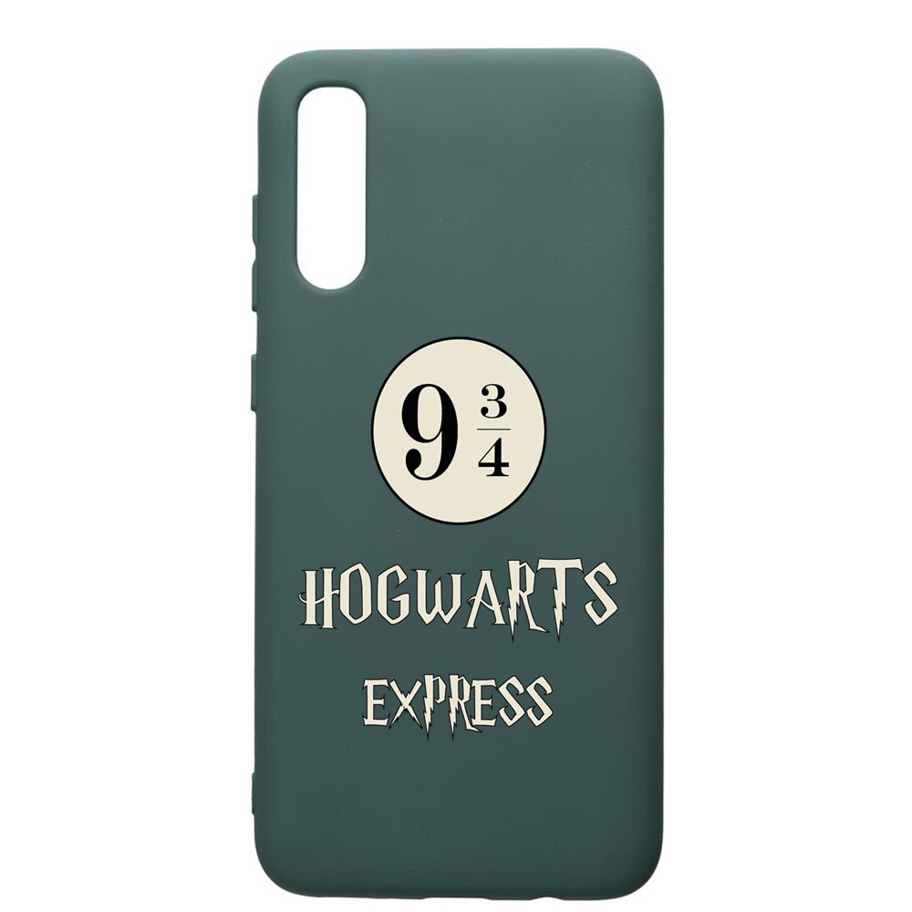 Husa Premium Silicon Compatibila Cu Samsung Galaxy A70, Hogwarts Express, cu interiorul din material textil, protectie camera, Forest Green, PFG862