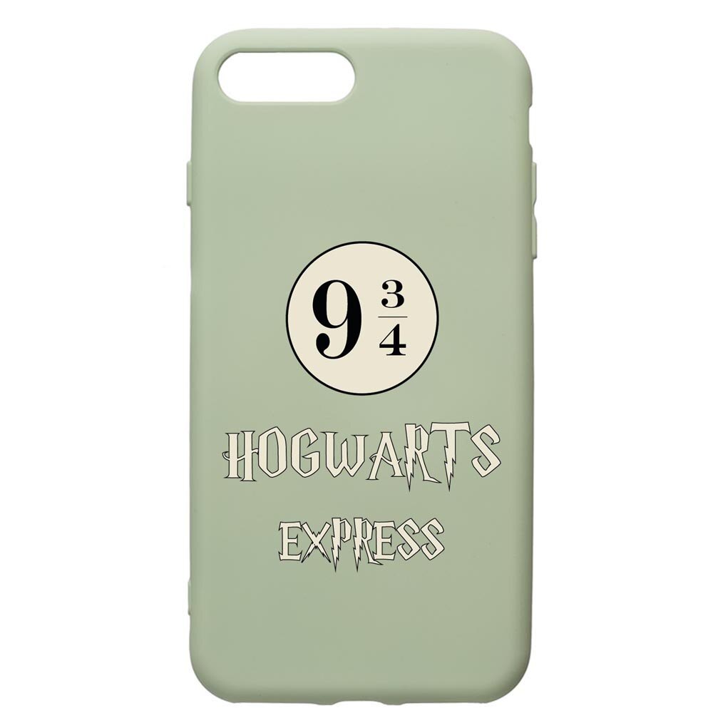 Husa Premium Silicon Compatibila Cu Apple iPhone 8 Plus / iPhone 7 Plus, Hogwarts Express, cu interiorul din material textil, protectie camera, Beryl, PGR862