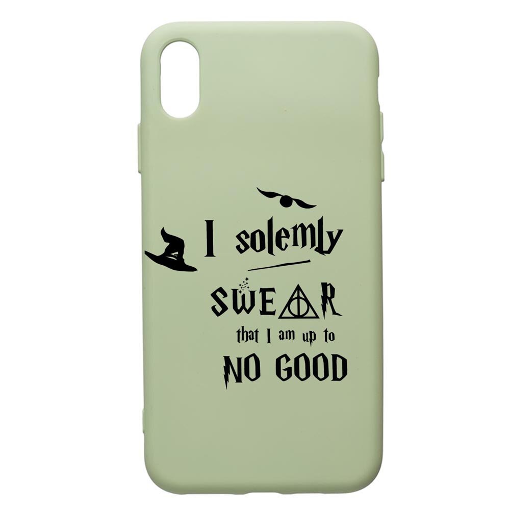 Husa Premium Silicon Compatibila Cu Apple iPhone XR, Solemly Swear, cu interiorul din material textil, protectie camera, Beryl, PGR860