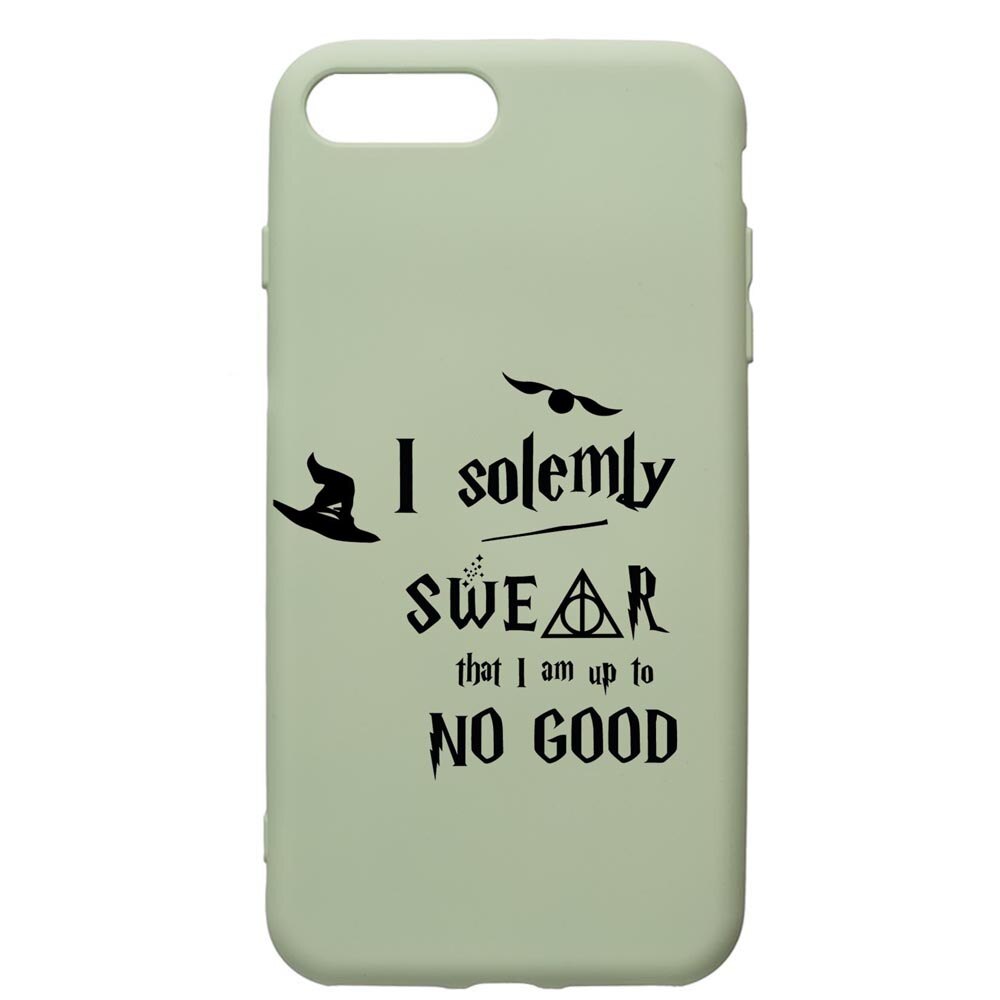 Husa Premium Silicon Compatibila Cu Apple iPhone 8 Plus / iPhone 7 Plus, Solemly Swear, cu interiorul din material textil, protectie camera, Beryl, PGR860