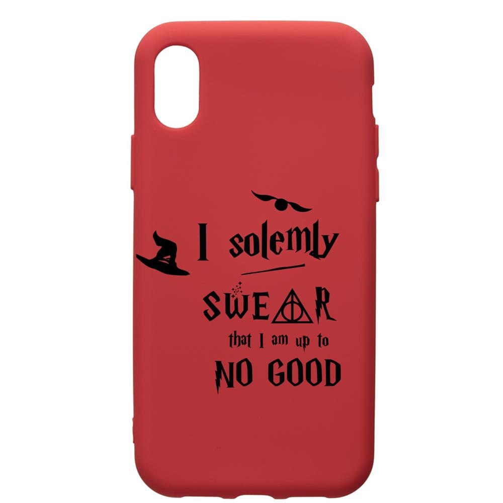 Husa Premium Silicon Compatibila Cu Huawei Y6 2019, Solemly Swear, silicon, cu interiorul din material textil, protectie camera, Red, PR860